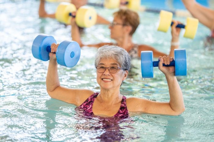 pool exercises for older adults strengthen muscles with low impact movements